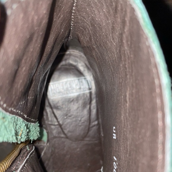 Independent Boot Company Darcy Turquoise Booties size 7 GC - Picture 13 of 14